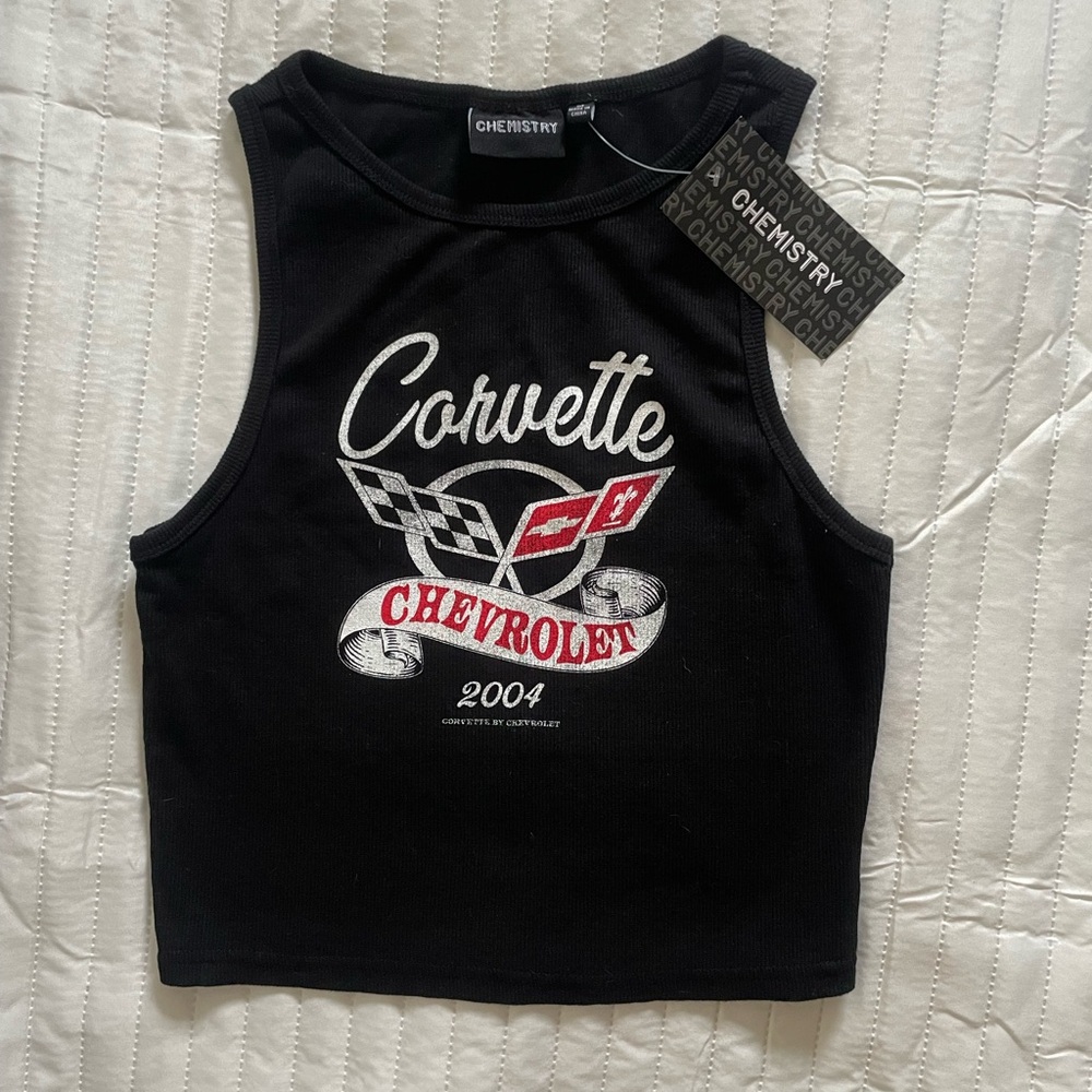 ✨NWT✨🏷️ Chevy Corvette Crop Tank Top New